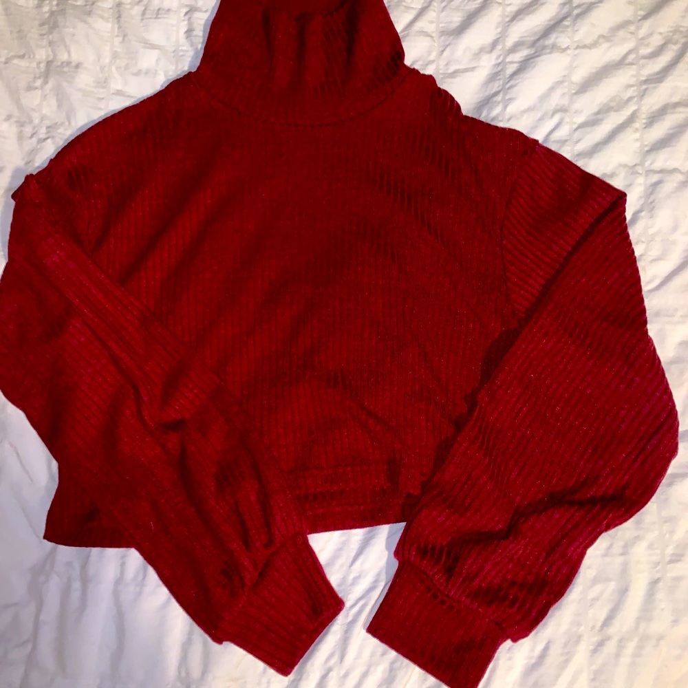 Shein cropped turtleneck